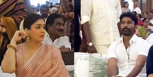 Dhanush, Nayanthara’s awkward encounter at a wedding goes viral | Dhanush, Nayanthara’s awkward encounter at a wedding goes viral Dhanush, Nayanthara’s awkward encounter at a wedding goes viral | Dhanush, Nayanthara’s awkward encounter at a wedding goes viral