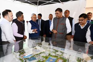 Nitish Kumar inspects under-construction SDRF campus in Patna | Nitish Kumar inspects under-construction SDRF campus in Patna Nitish Kumar inspects under-construction SDRF campus in Patna | Nitish Kumar inspects under-construction SDRF campus in Patna