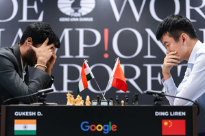 World Chess Championship: Gukesh lets Ding Liren escape with a draw | World Chess Championship: Gukesh lets Ding Liren escape with a draw World Chess Championship: Gukesh lets Ding Liren escape with a draw | World Chess Championship: Gukesh lets Ding Liren escape with a draw