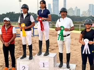 Thakkar, Sabharwal win gold medals in ARC's show jumping event | Thakkar, Sabharwal win gold medals in ARC's show jumping event Thakkar, Sabharwal win gold medals in ARC's show jumping event | Thakkar, Sabharwal win gold medals in ARC's show jumping event