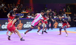 PKL 11: Arjun Deshwal’s 17 points keep Jaipur Pink Panthers’ playoff hopes alive | PKL 11: Arjun Deshwal’s 17 points keep Jaipur Pink Panthers’ playoff hopes alive PKL 11: Arjun Deshwal’s 17 points keep Jaipur Pink Panthers’ playoff hopes alive | PKL 11: Arjun Deshwal’s 17 points keep Jaipur Pink Panthers’ playoff hopes alive