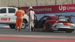 Ajith Kumar's car crashes during practice session; actor escapes unscathed! | Ajith Kumar's car crashes during practice session; actor escapes unscathed! Ajith Kumar's car crashes during practice session; actor escapes unscathed! | Ajith Kumar's car crashes during practice session; actor escapes unscathed!