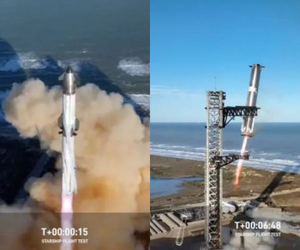 SpaceX catches Super Heavy booster on Starship Flight 7 test, loses upper stage | SpaceX catches Super Heavy booster on Starship Flight 7 test, loses upper stage SpaceX catches Super Heavy booster on Starship Flight 7 test, loses upper stage | SpaceX catches Super Heavy booster on Starship Flight 7 test, loses upper stage
