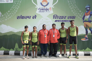 38th National Games: Maharashtra strike gold in Triathlon Mixed Relay | 38th National Games: Maharashtra strike gold in Triathlon Mixed Relay 38th National Games: Maharashtra strike gold in Triathlon Mixed Relay | 38th National Games: Maharashtra strike gold in Triathlon Mixed Relay