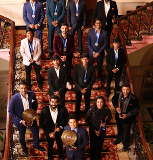 Sachin Tendulkar honoured with Lifetime Achievement Award at BCCI Naman Awards 2025 | Sachin Tendulkar honoured with Lifetime Achievement Award at BCCI Naman Awards 2025 Sachin Tendulkar honoured with Lifetime Achievement Award at BCCI Naman Awards 2025 | Sachin Tendulkar honoured with Lifetime Achievement Award at BCCI Naman Awards 2025