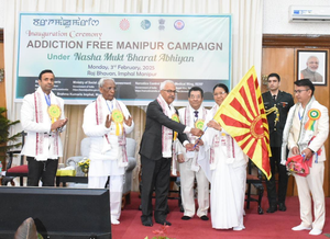 Manipur Guv launches statewide drug addiction-free campaign | Manipur Guv launches statewide drug addiction-free campaign Manipur Guv launches statewide drug addiction-free campaign | Manipur Guv launches statewide drug addiction-free campaign