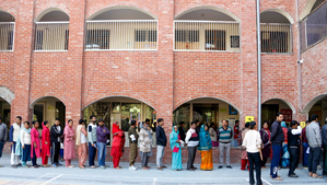 57.70 per cent voter turnout recorded in Delhi Assembly polls | 57.70 per cent voter turnout recorded in Delhi Assembly polls 57.70 per cent voter turnout recorded in Delhi Assembly polls | 57.70 per cent voter turnout recorded in Delhi Assembly polls