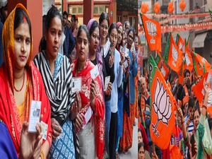 More women, OBC voters backed BJP to take tally to 45-55 seats: Axis My India Exit poll | More women, OBC voters backed BJP to take tally to 45-55 seats: Axis My India Exit poll More women, OBC voters backed BJP to take tally to 45-55 seats: Axis My India Exit poll | More women, OBC voters backed BJP to take tally to 45-55 seats: Axis My India Exit poll