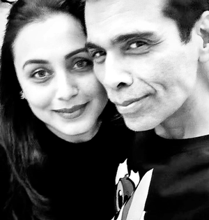Karan Johar, Rani Mukerji spread monochrome magic in selfie | Karan Johar, Rani Mukerji spread monochrome magic in selfie Karan Johar, Rani Mukerji spread monochrome magic in selfie | Karan Johar, Rani Mukerji spread monochrome magic in selfie