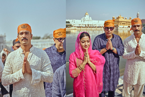 Vicky Kaushal and Rashmika Mandanna seeks blessings at the Golden Temple amidst "Chhaava" promotions | Vicky Kaushal and Rashmika Mandanna seeks blessings at the Golden Temple amidst "Chhaava" promotions Vicky Kaushal and Rashmika Mandanna seeks blessings at the Golden Temple amidst "Chhaava" promotions | Vicky Kaushal and Rashmika Mandanna seeks blessings at the Golden Temple amidst "Chhaava" promotions