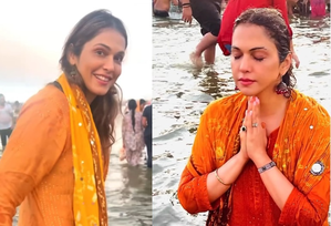 Isha Kopikar takes dip in divine waters of Maha Kumbh: Embracing faith, blessings together | Isha Kopikar takes dip in divine waters of Maha Kumbh: Embracing faith, blessings together Isha Kopikar takes dip in divine waters of Maha Kumbh: Embracing faith, blessings together | Isha Kopikar takes dip in divine waters of Maha Kumbh: Embracing faith, blessings together
