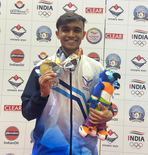 Gujarat: Kosambia shines at 38th national games | Gujarat: Kosambia shines at 38th national games Gujarat: Kosambia shines at 38th national games | Gujarat: Kosambia shines at 38th national games