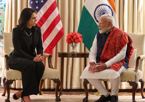 PM Modi meets Tulsi Gabbard, calls her 'strong votary of India-US friendship' | PM Modi meets Tulsi Gabbard, calls her 'strong votary of India-US friendship' PM Modi meets Tulsi Gabbard, calls her 'strong votary of India-US friendship' | PM Modi meets Tulsi Gabbard, calls her 'strong votary of India-US friendship'