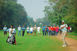 Players Championship golf: Yuvraj Sandhu shoots a steady 68, holds on to lead | Players Championship golf: Yuvraj Sandhu shoots a steady 68, holds on to lead
