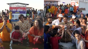 Vivek Oberoi takes a holy dip at Maha Kumbh with family | Vivek Oberoi takes a holy dip at Maha Kumbh with family Vivek Oberoi takes a holy dip at Maha Kumbh with family | Vivek Oberoi takes a holy dip at Maha Kumbh with family