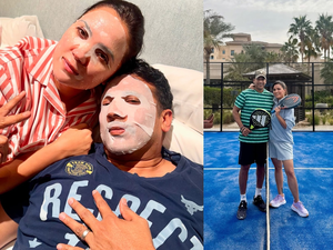 Lara Dutta pampers husband with ‘spa facial’ on Valentine’s Day | Lara Dutta pampers husband with ‘spa facial’ on Valentine’s Day Lara Dutta pampers husband with ‘spa facial’ on Valentine’s Day | Lara Dutta pampers husband with ‘spa facial’ on Valentine’s Day