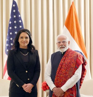 Gabbard says she will work to bolster US-India ties | Gabbard says she will work to bolster US-India ties Gabbard says she will work to bolster US-India ties | Gabbard says she will work to bolster US-India ties