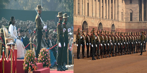 President Murmu witnesses inaugural show of Change of Guard Ceremony | President Murmu witnesses inaugural show of Change of Guard Ceremony President Murmu witnesses inaugural show of Change of Guard Ceremony | President Murmu witnesses inaugural show of Change of Guard Ceremony