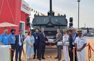 MArG 155mm/45 Cal mounted gun system launched at IDEX in Abu Dhabi | MArG 155mm/45 Cal mounted gun system launched at IDEX in Abu Dhabi