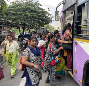 Kissa kursi ka: Transport dept to ensure men get their rightful place on buses in K'taka | Kissa kursi ka: Transport dept to ensure men get their rightful place on buses in K'taka Kissa kursi ka: Transport dept to ensure men get their rightful place on buses in K'taka | Kissa kursi ka: Transport dept to ensure men get their rightful place on buses in K'taka