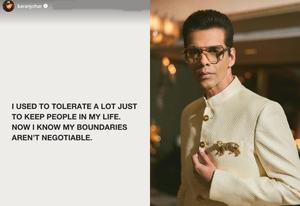 Karan Johar says he now knows his ‘boundaries aren’t negotiable’ | Karan Johar says he now knows his ‘boundaries aren’t negotiable’