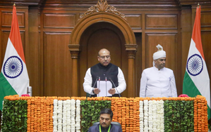 From being marshalled out to chairing the House: BJP’s Vijender Gupta elected Speaker of Delhi Assembly | From being marshalled out to chairing the House: BJP’s Vijender Gupta elected Speaker of Delhi Assembly From being marshalled out to chairing the House: BJP’s Vijender Gupta elected Speaker of Delhi Assembly | From being marshalled out to chairing the House: BJP’s Vijender Gupta elected Speaker of Delhi Assembly