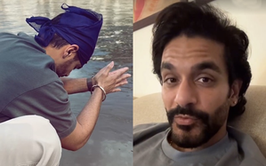 Angad Bedi prays for the well-being of his ancestors | Angad Bedi prays for the well-being of his ancestors Angad Bedi prays for the well-being of his ancestors | Angad Bedi prays for the well-being of his ancestors