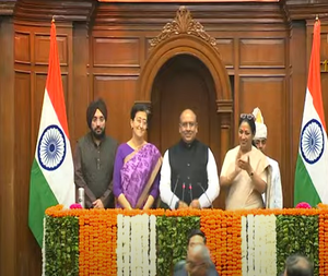 Vijender Gupta elected Delhi Assembly Speaker; Oppn forces adjournment | Vijender Gupta elected Delhi Assembly Speaker; Oppn forces adjournment Vijender Gupta elected Delhi Assembly Speaker; Oppn forces adjournment | Vijender Gupta elected Delhi Assembly Speaker; Oppn forces adjournment