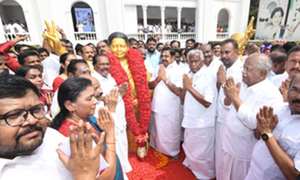 AIADMK, BJP leaders pay floral tributes to Jayalalithaa on her 77th birth anniversary | AIADMK, BJP leaders pay floral tributes to Jayalalithaa on her 77th birth anniversary AIADMK, BJP leaders pay floral tributes to Jayalalithaa on her 77th birth anniversary | AIADMK, BJP leaders pay floral tributes to Jayalalithaa on her 77th birth anniversary
