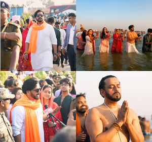 Ravi Kishan chronicles his spiritual pilgrimage with a sacred dip at Maha Kumbh | Ravi Kishan chronicles his spiritual pilgrimage with a sacred dip at Maha Kumbh Ravi Kishan chronicles his spiritual pilgrimage with a sacred dip at Maha Kumbh | Ravi Kishan chronicles his spiritual pilgrimage with a sacred dip at Maha Kumbh