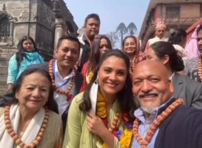 Lara Dutta fulfills a long-held dream on Maha Shivratri at Pashupatinath Temple | Lara Dutta fulfills a long-held dream on Maha Shivratri at Pashupatinath Temple