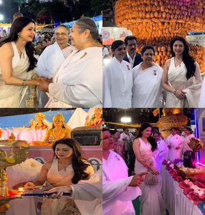 Bhagyashree celebrates Maha Shivratri at Brahmakumaris with 15ft shivling made of 4000 coconut shells | Bhagyashree celebrates Maha Shivratri at Brahmakumaris with 15ft shivling made of 4000 coconut shells Bhagyashree celebrates Maha Shivratri at Brahmakumaris with 15ft shivling made of 4000 coconut shells | Bhagyashree celebrates Maha Shivratri at Brahmakumaris with 15ft shivling made of 4000 coconut shells