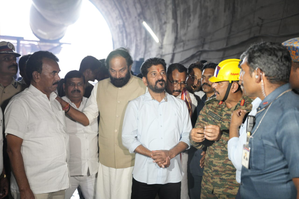 Telangana CM suggests use of robots for rescue operation in SLBC tunnel | Telangana CM suggests use of robots for rescue operation in SLBC tunnel Telangana CM suggests use of robots for rescue operation in SLBC tunnel | Telangana CM suggests use of robots for rescue operation in SLBC tunnel