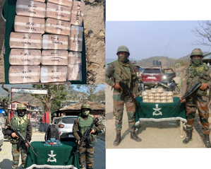 Mizoram: Security forces seize drugs valued at Rs 66.31 crore | Mizoram: Security forces seize drugs valued at Rs 66.31 crore