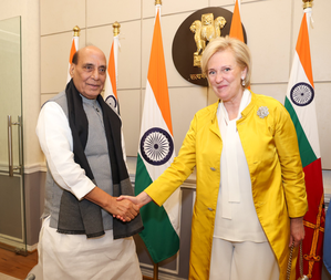 Rajnath Singh discusses defence ties with Princess Astrid of Belgium | Rajnath Singh discusses defence ties with Princess Astrid of Belgium Rajnath Singh discusses defence ties with Princess Astrid of Belgium | Rajnath Singh discusses defence ties with Princess Astrid of Belgium