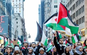 Pro-Palestine protesters rally against Trump administration in New York City | Pro-Palestine protesters rally against Trump administration in New York City Pro-Palestine protesters rally against Trump administration in New York City | Pro-Palestine protesters rally against Trump administration in New York City