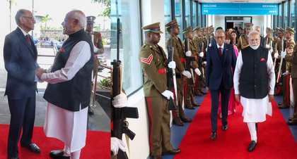 PM Modi emplanes for New Delhi after 'very fruitful' Mauritius visit | PM Modi emplanes for New Delhi after 'very fruitful' Mauritius visit PM Modi emplanes for New Delhi after 'very fruitful' Mauritius visit | PM Modi emplanes for New Delhi after 'very fruitful' Mauritius visit