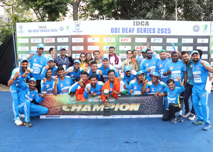 India clinch triumphant victory in ODI deaf series against Australia | India clinch triumphant victory in ODI deaf series against Australia India clinch triumphant victory in ODI deaf series against Australia | India clinch triumphant victory in ODI deaf series against Australia