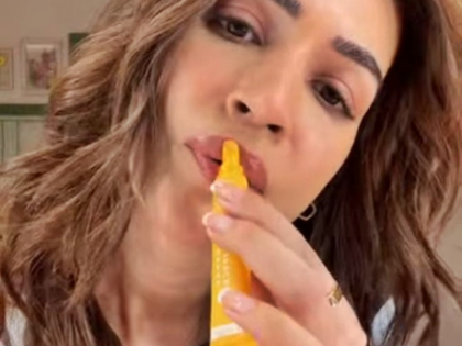 Kriti Sanon satisfies her mango craving with a quirky quick fix | Kriti Sanon satisfies her mango craving with a quirky quick fix Kriti Sanon satisfies her mango craving with a quirky quick fix | Kriti Sanon satisfies her mango craving with a quirky quick fix
