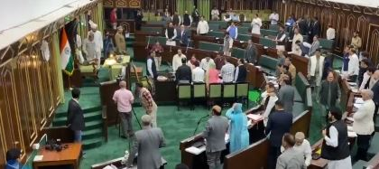 Uproar in J&K Assembly over police action on Kulgam protesters | Uproar in J&K Assembly over police action on Kulgam protesters