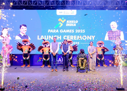 Khelo India Para Games 2025 anthem, mascot and logo launched in presence of Sports Min Mandaviya | Khelo India Para Games 2025 anthem, mascot and logo launched in presence of Sports Min Mandaviya Khelo India Para Games 2025 anthem, mascot and logo launched in presence of Sports Min Mandaviya | Khelo India Para Games 2025 anthem, mascot and logo launched in presence of Sports Min Mandaviya
