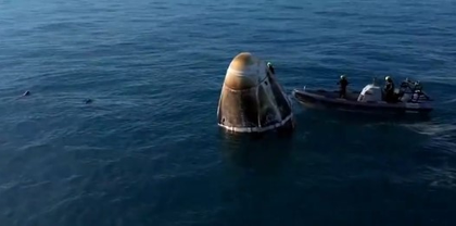 Unplanned welcome: Dolphins greet astronauts as they return home after extended space mission | Unplanned welcome: Dolphins greet astronauts as they return home after extended space mission