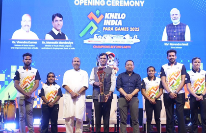 Sports Min Mandaviya declares 2nd Khelo India Para Games open | Sports Min Mandaviya declares 2nd Khelo India Para Games open Sports Min Mandaviya declares 2nd Khelo India Para Games open | Sports Min Mandaviya declares 2nd Khelo India Para Games open