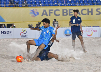 India go down to Thailand in AFC Beach Soccer Asian Cup opener | India go down to Thailand in AFC Beach Soccer Asian Cup opener India go down to Thailand in AFC Beach Soccer Asian Cup opener | India go down to Thailand in AFC Beach Soccer Asian Cup opener