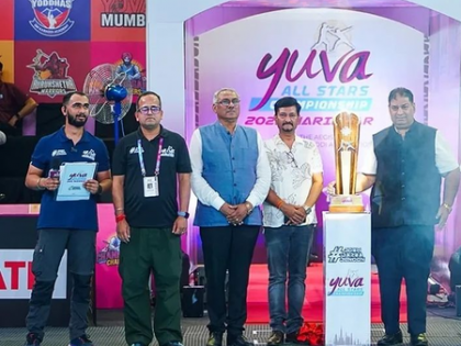 Yuva All-Stars Championship Trophy unveiled in Haridwar | Yuva All-Stars Championship Trophy unveiled in Haridwar Yuva All-Stars Championship Trophy unveiled in Haridwar | Yuva All-Stars Championship Trophy unveiled in Haridwar