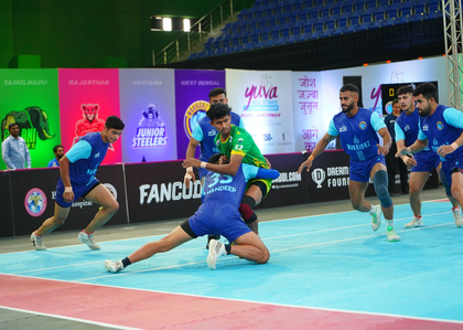 Yuva All-Stars kabaddi: Sonipat edge past Jaipur Pink Cubs, Warriorz K.C. stun Palani Tuskers | Yuva All-Stars kabaddi: Sonipat edge past Jaipur Pink Cubs, Warriorz K.C. stun Palani Tuskers Yuva All-Stars kabaddi: Sonipat edge past Jaipur Pink Cubs, Warriorz K.C. stun Palani Tuskers | Yuva All-Stars kabaddi: Sonipat edge past Jaipur Pink Cubs, Warriorz K.C. stun Palani Tuskers