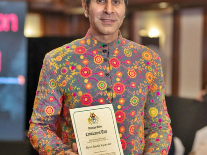 Sandip Soparrkar bestowed with the title of 'Baron' | Sandip Soparrkar bestowed with the title of 'Baron' Sandip Soparrkar bestowed with the title of 'Baron' | Sandip Soparrkar bestowed with the title of 'Baron'