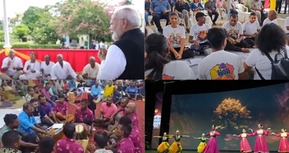 Big stroms can't uproot those connected to roots, says PM Modi, lauds Indian diaspora | Big stroms can't uproot those connected to roots, says PM Modi, lauds Indian diaspora Big stroms can't uproot those connected to roots, says PM Modi, lauds Indian diaspora | Big stroms can't uproot those connected to roots, says PM Modi, lauds Indian diaspora