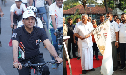 Sports Min Mandaviya, Kerala CM Pinarayi Vijayan lead Fit India Sundays on Cycle event across nation | Sports Min Mandaviya, Kerala CM Pinarayi Vijayan lead Fit India Sundays on Cycle event across nation Sports Min Mandaviya, Kerala CM Pinarayi Vijayan lead Fit India Sundays on Cycle event across nation | Sports Min Mandaviya, Kerala CM Pinarayi Vijayan lead Fit India Sundays on Cycle event across nation