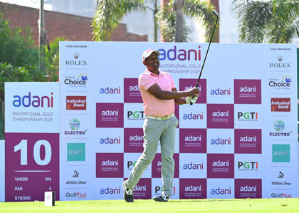 Adani Invitational Golf: Thangaraja, Talwar tied for lead after Round One | Adani Invitational Golf: Thangaraja, Talwar tied for lead after Round One